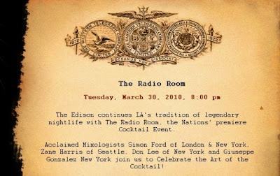 Edison The Radio Room with the best bartenders from Coast to Coast.