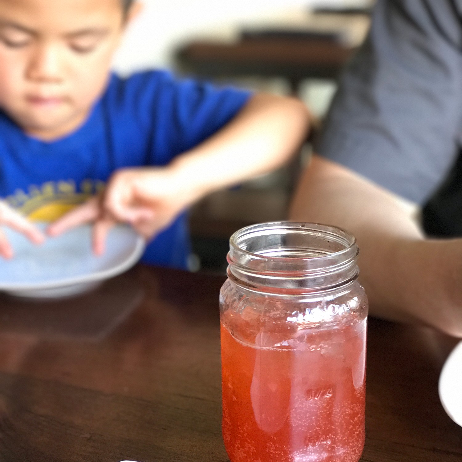 Texas Toast, smoked octopus, beef brisket, beans, homemade root beer