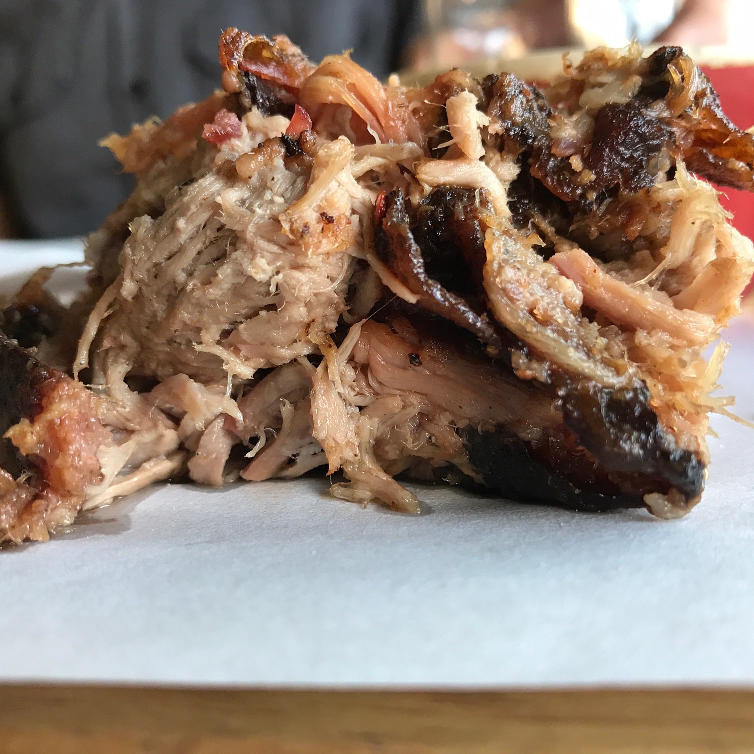 Texas Toast, smoked octopus, beef brisket, beans, homemade root beer