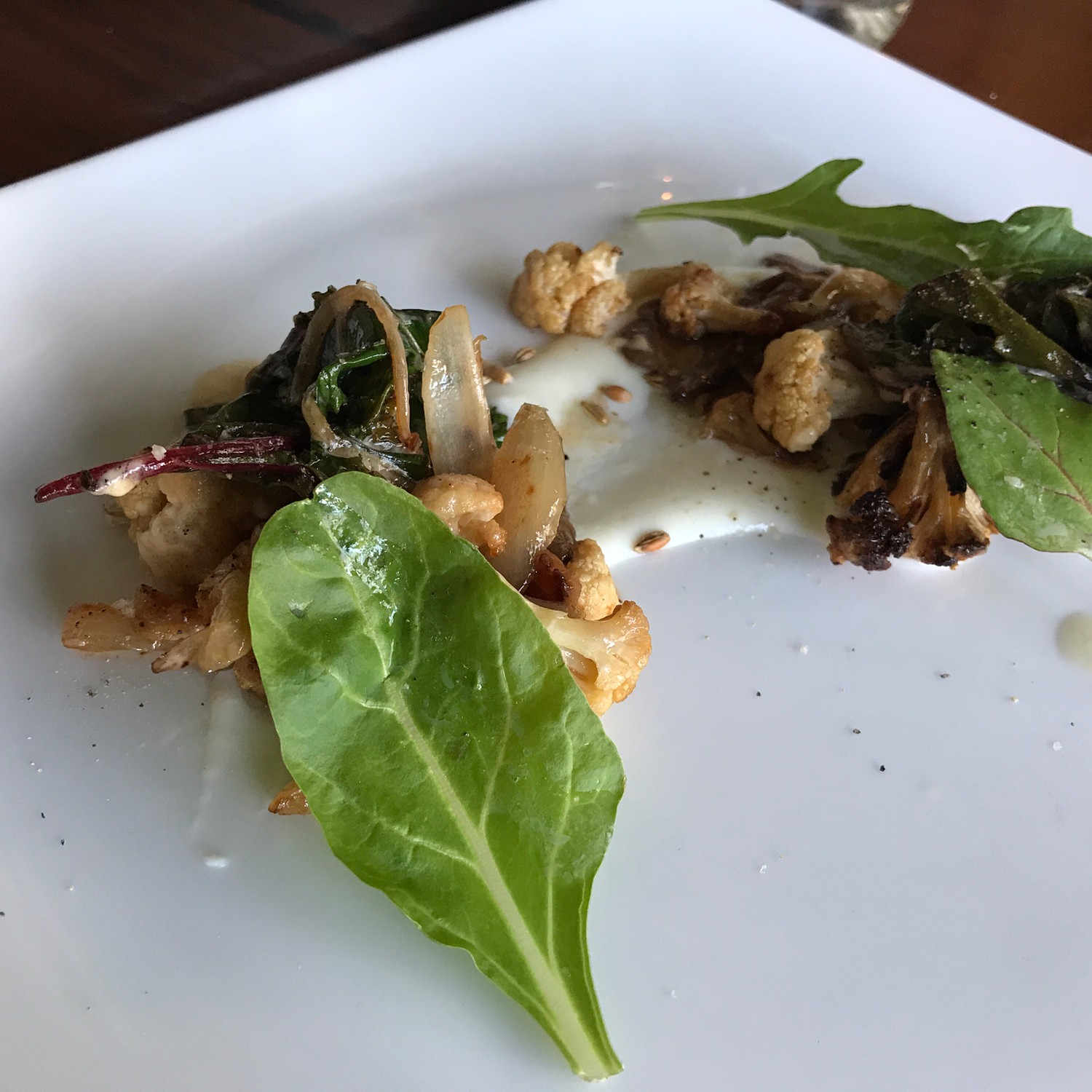 Texas Toast, smoked octopus, beef brisket, beans, homemade root beer