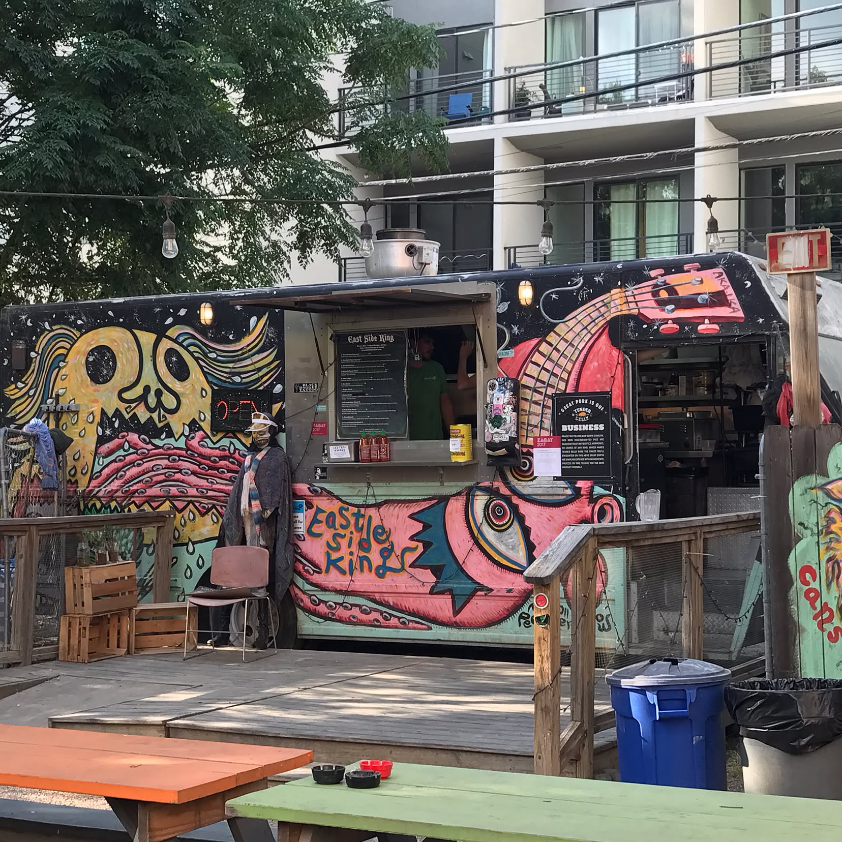 pork belly, chicken karage, and fried beets   was great as was the spicy chic...