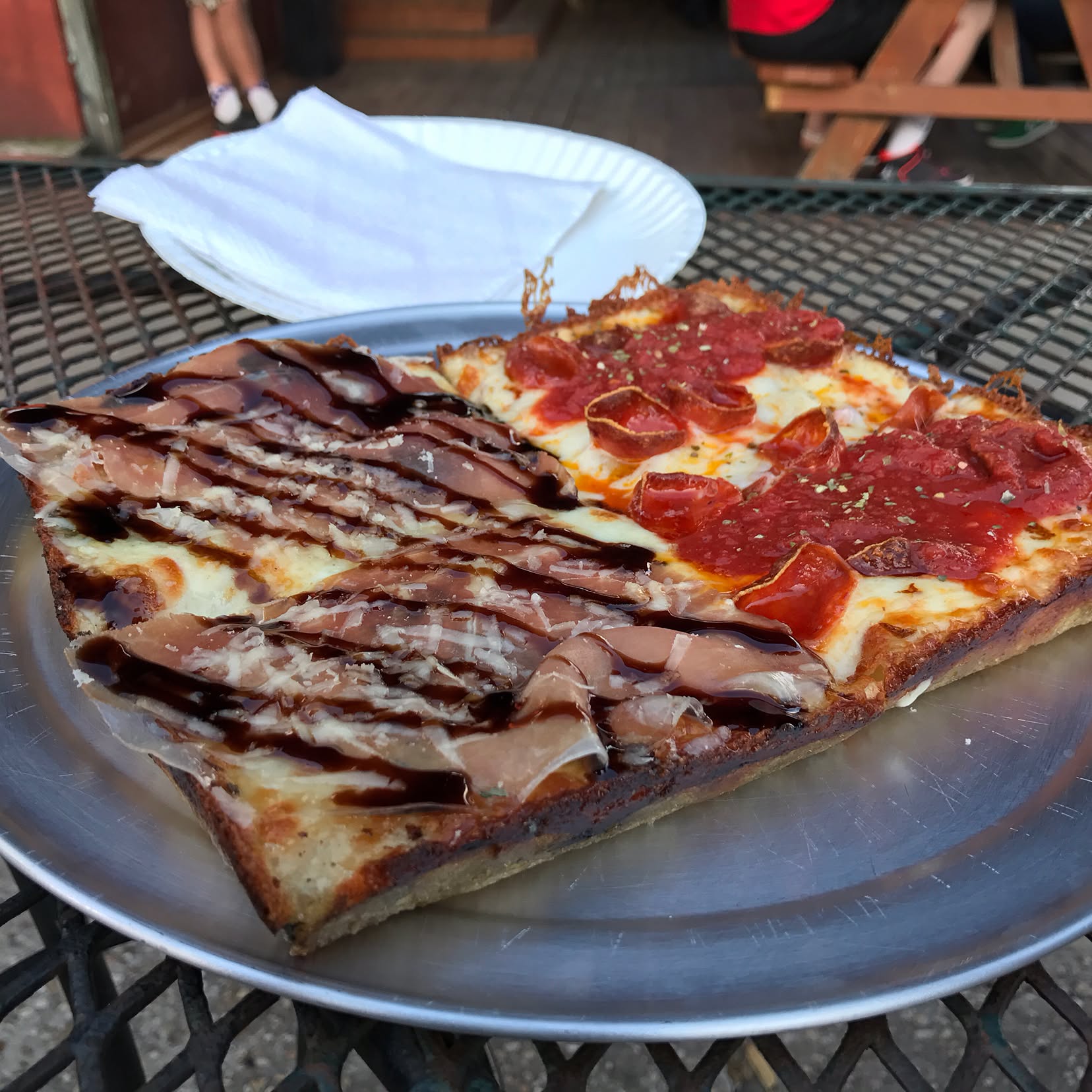 the Detroiter and Cadillac pizza
