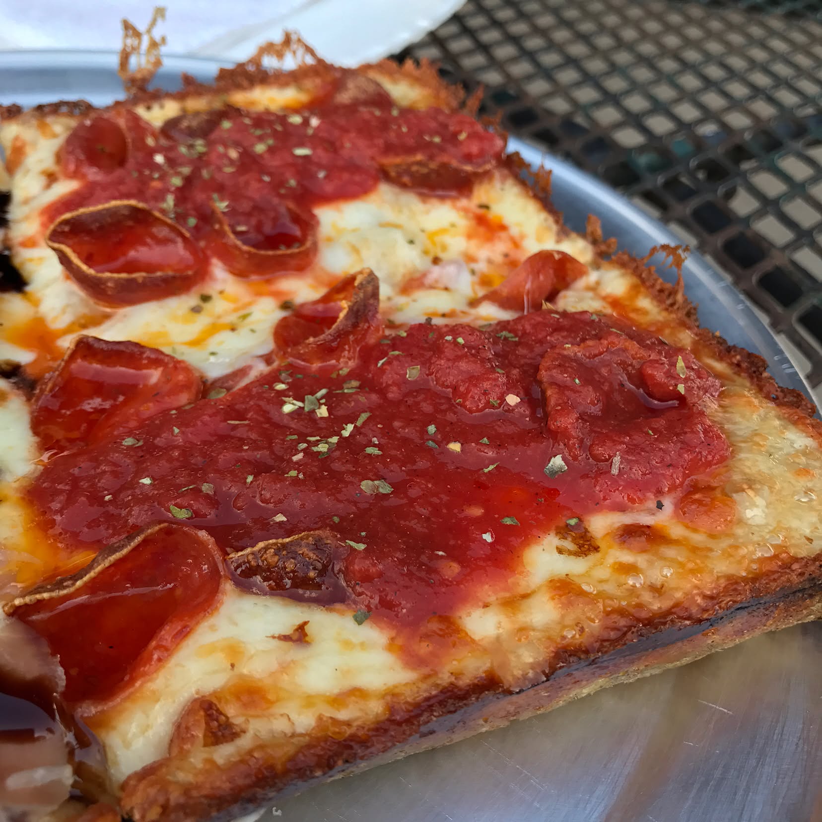 the Detroiter and Cadillac pizza