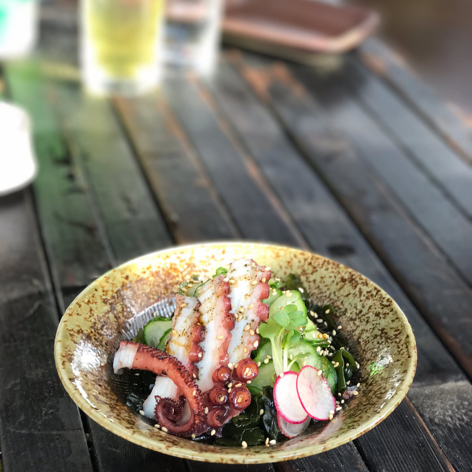 Japanese "Texan" izakaya Tako sunomono was my favorite - the octopus was more...