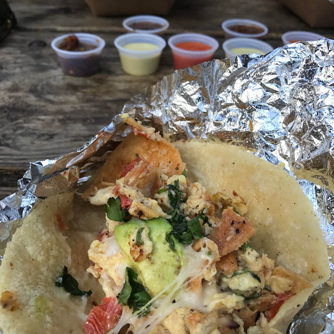 Breakfast tacos at