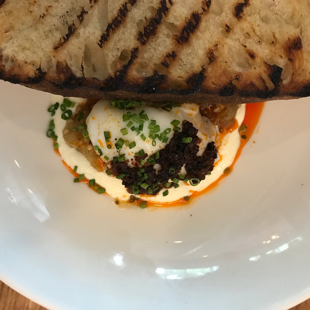 Didn't know brunch was serious in   , pastrami hash, and Bloody Mary were yummy