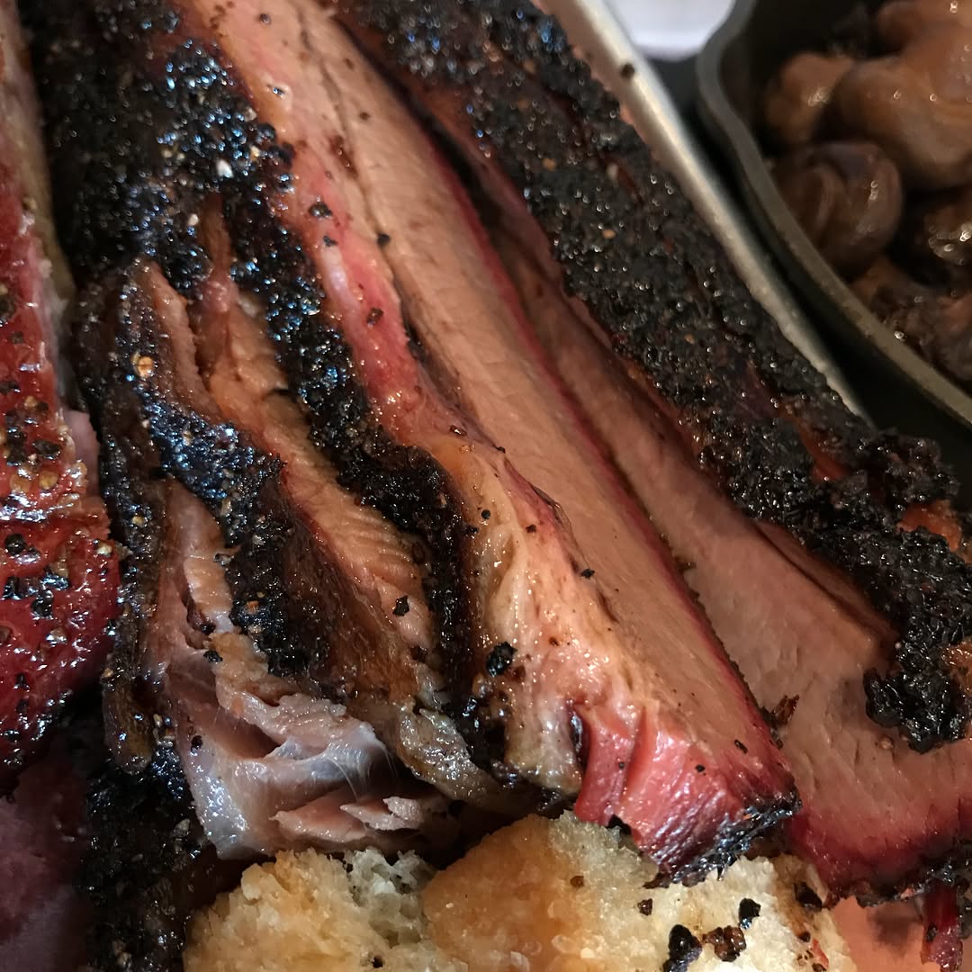 Beef Brisket was good but the spicy sausage was even better