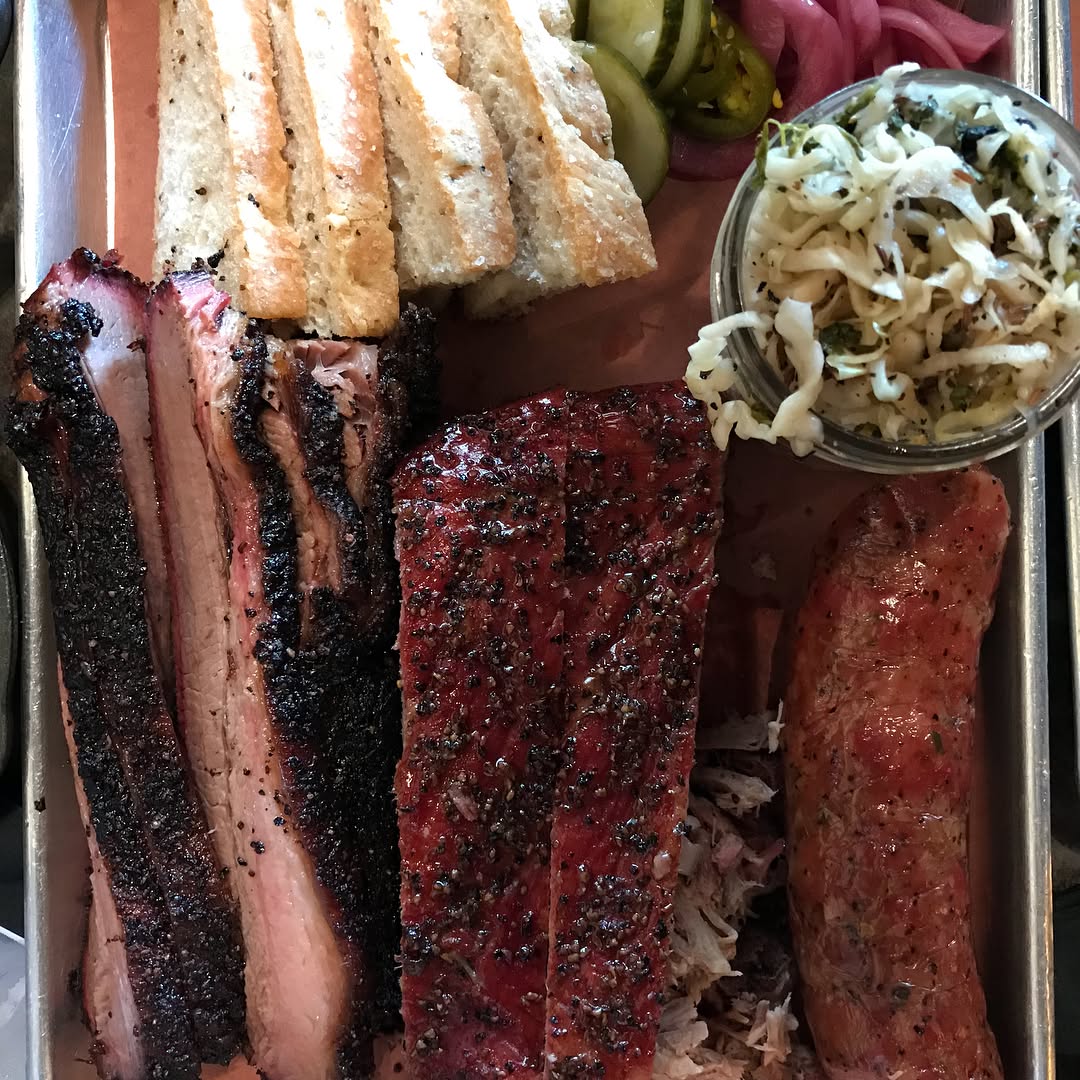 Beef Brisket was good but the spicy sausage was even better