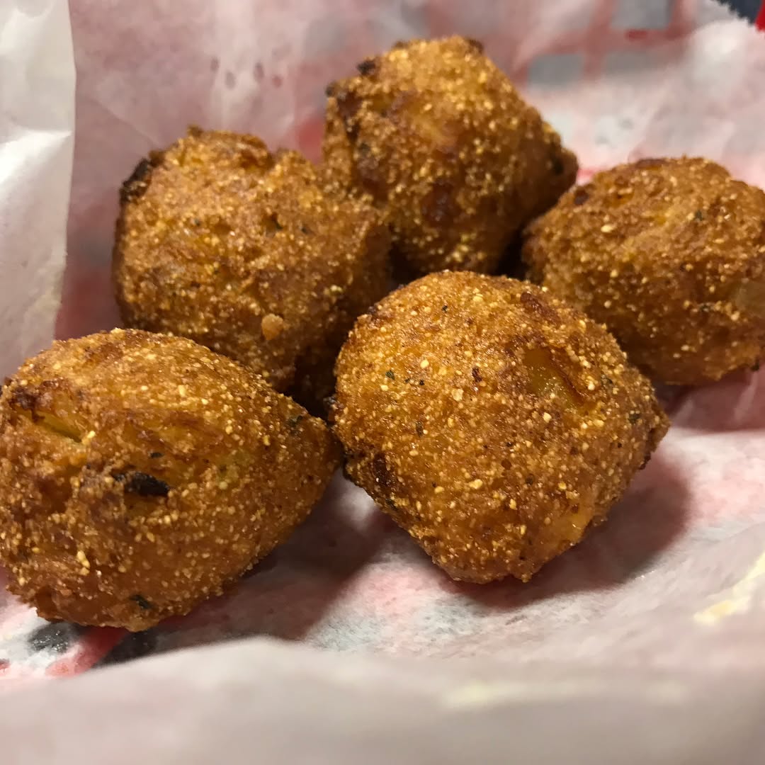 Blackened catfish and blue crab