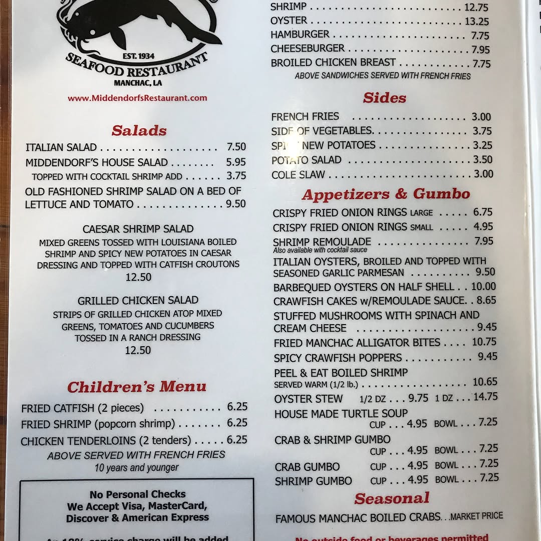 Catfish and seafood at the world famous thin fried catfish, boiled blue crab,...