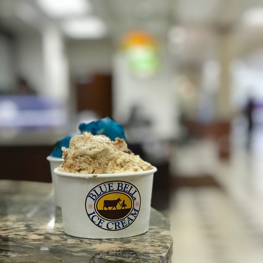 blue monster and pecans pralines