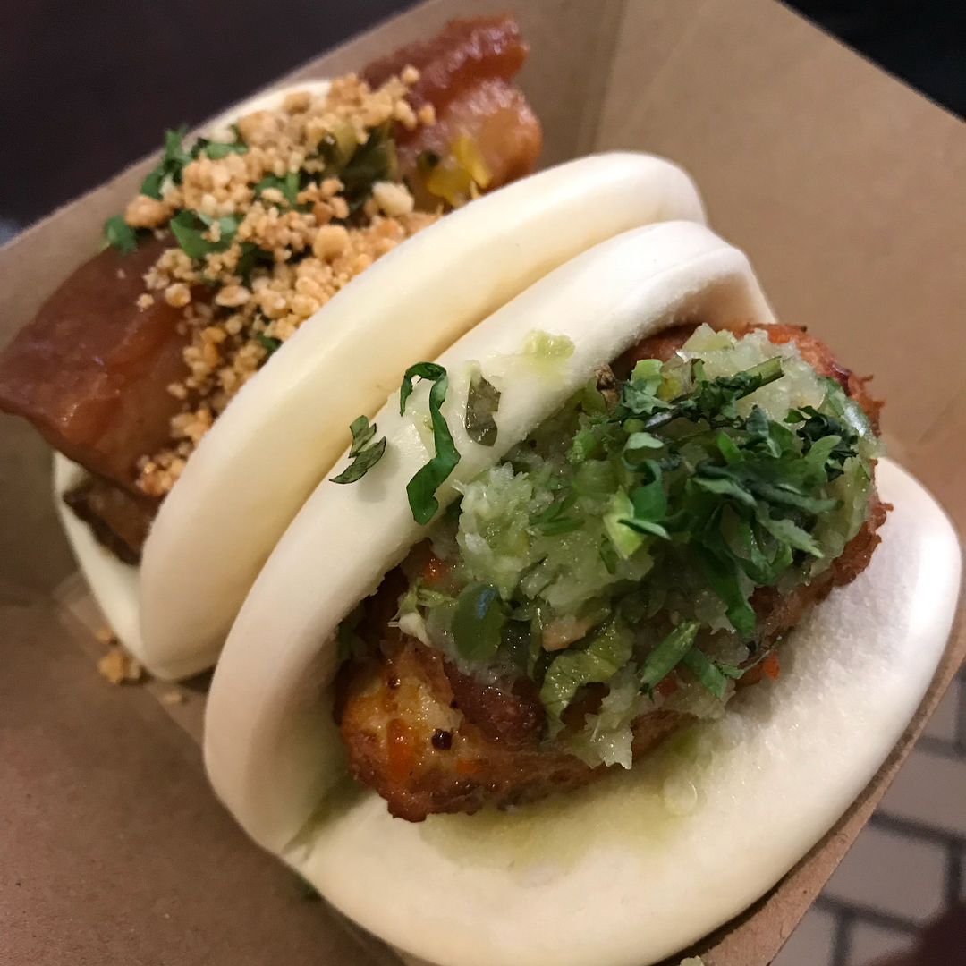 Chairman Bao (pork belly) and dumpling bao (pork and chicken) the chairman ba...