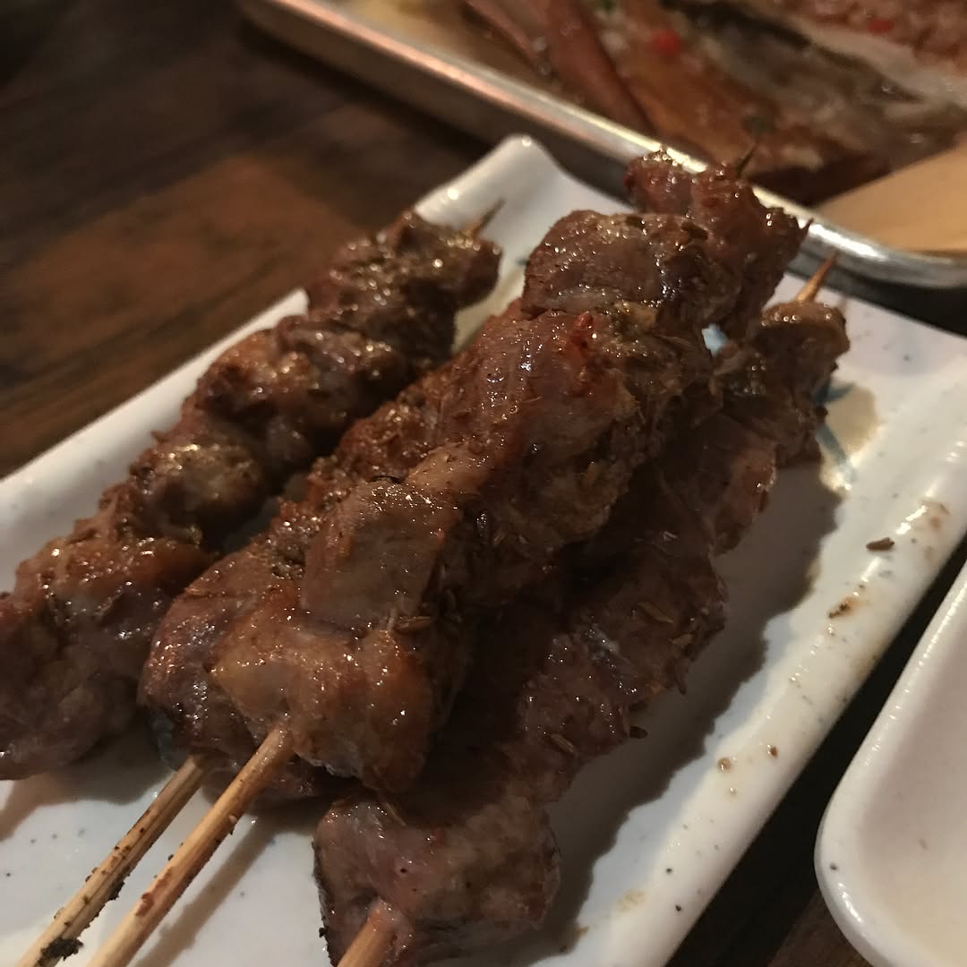 Chinese Skewers Beer House with chicken thigh, cheese & chicken, beef, lamb, ...