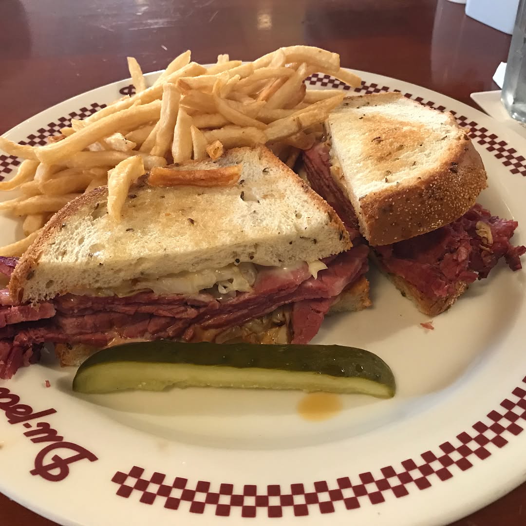 Reuben and meatloaf at the am LA institution -  unfortunately the Reuben (gri...