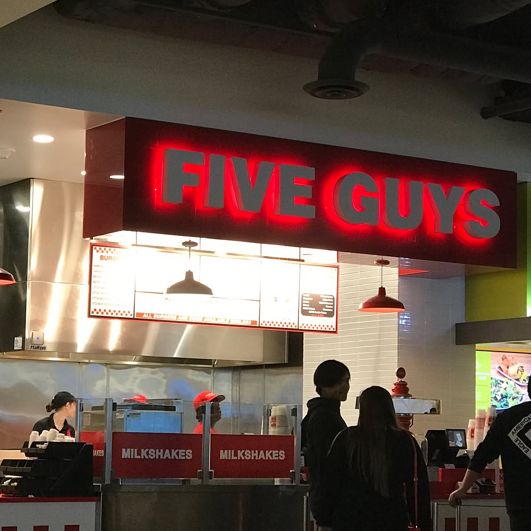 Cheeseburger and fries from  pretty good burger