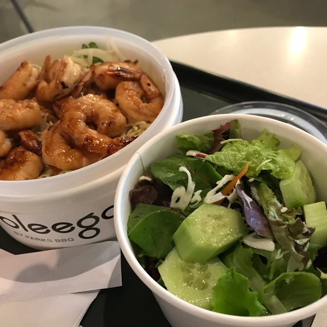 Grilled Shrimp bowl from    says the grilled shrimp was really good