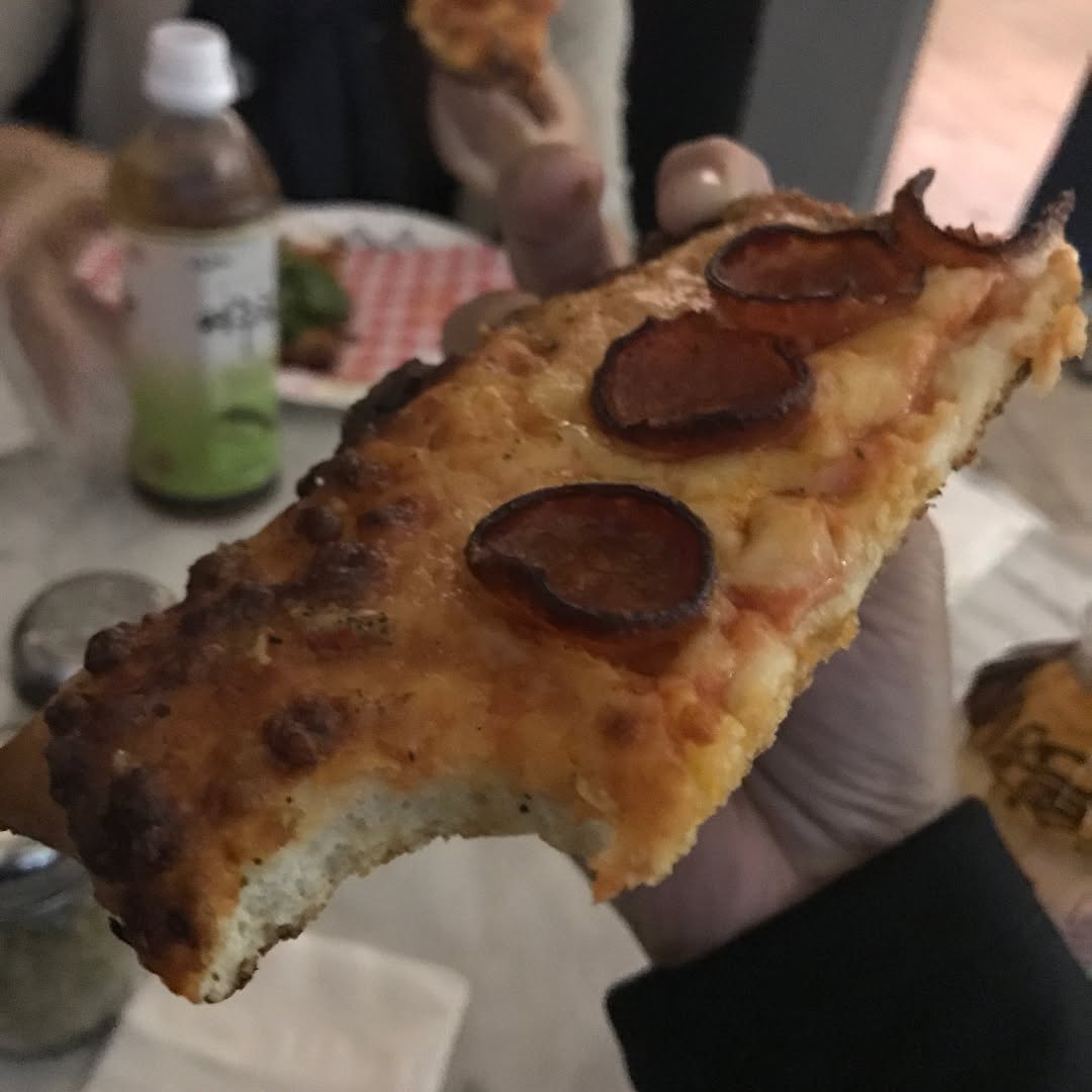 Pizza at POT Pizza    in  had the pepperoni pizza and the Ktown special (with...