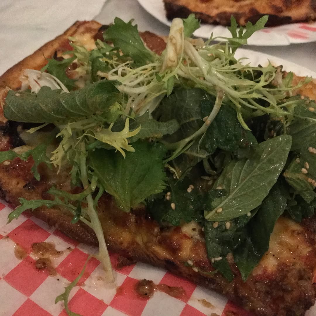 Pizza at POT Pizza    in  had the pepperoni pizza and the Ktown special (with...