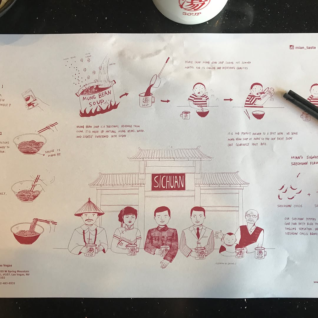 Sichuan Noodles at  a bunch of different noodles