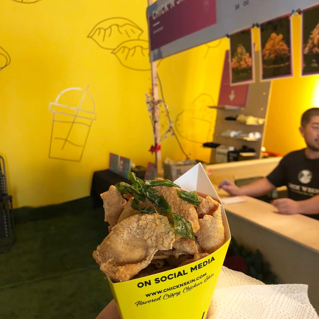 Snackin’ and Feastin’ at   the Tom Yum Spicy Fried Chicken skin was amazing (...