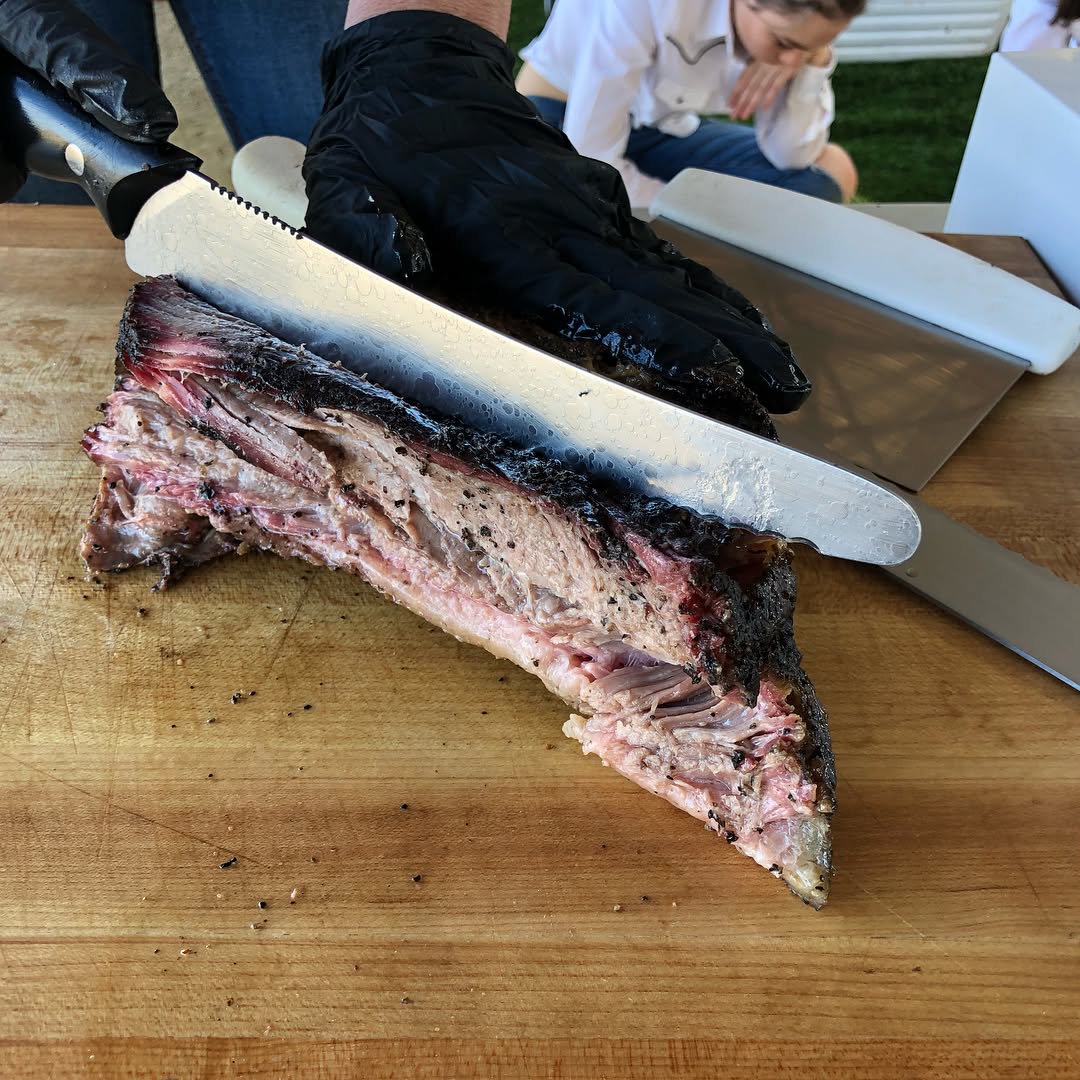 Texas BBQ at   yummy pulled pork and smoked brisket