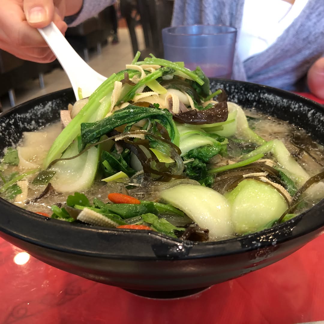 Shaanxi Lunch in Rou Jia Mo 肉夾饃 diced lamb pita and Liang Pi 涼皮 spicy cold n...