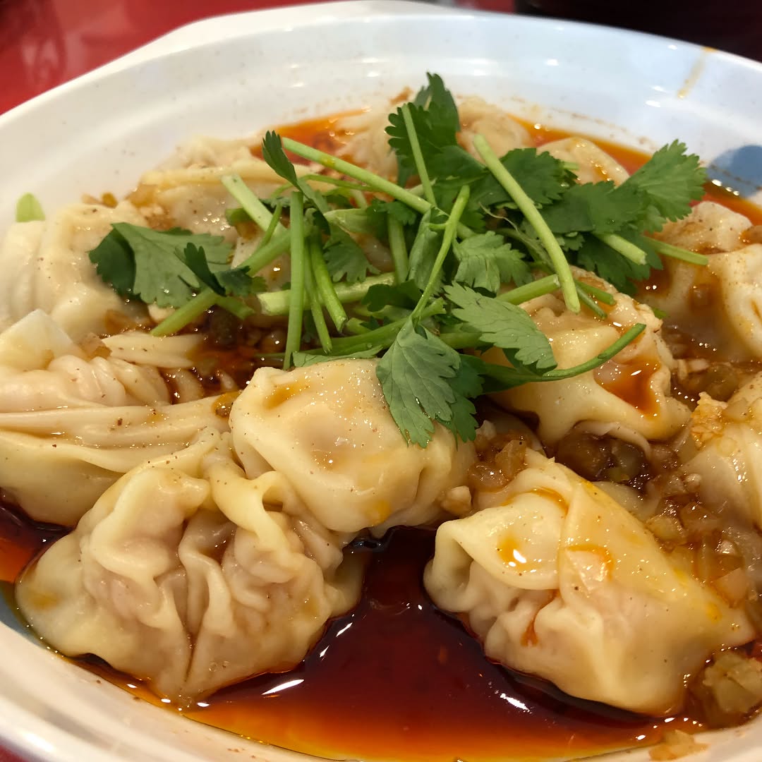 Shaanxi Lunch in Rou Jia Mo 肉夾饃 diced lamb pita and Liang Pi 涼皮 spicy cold n...
