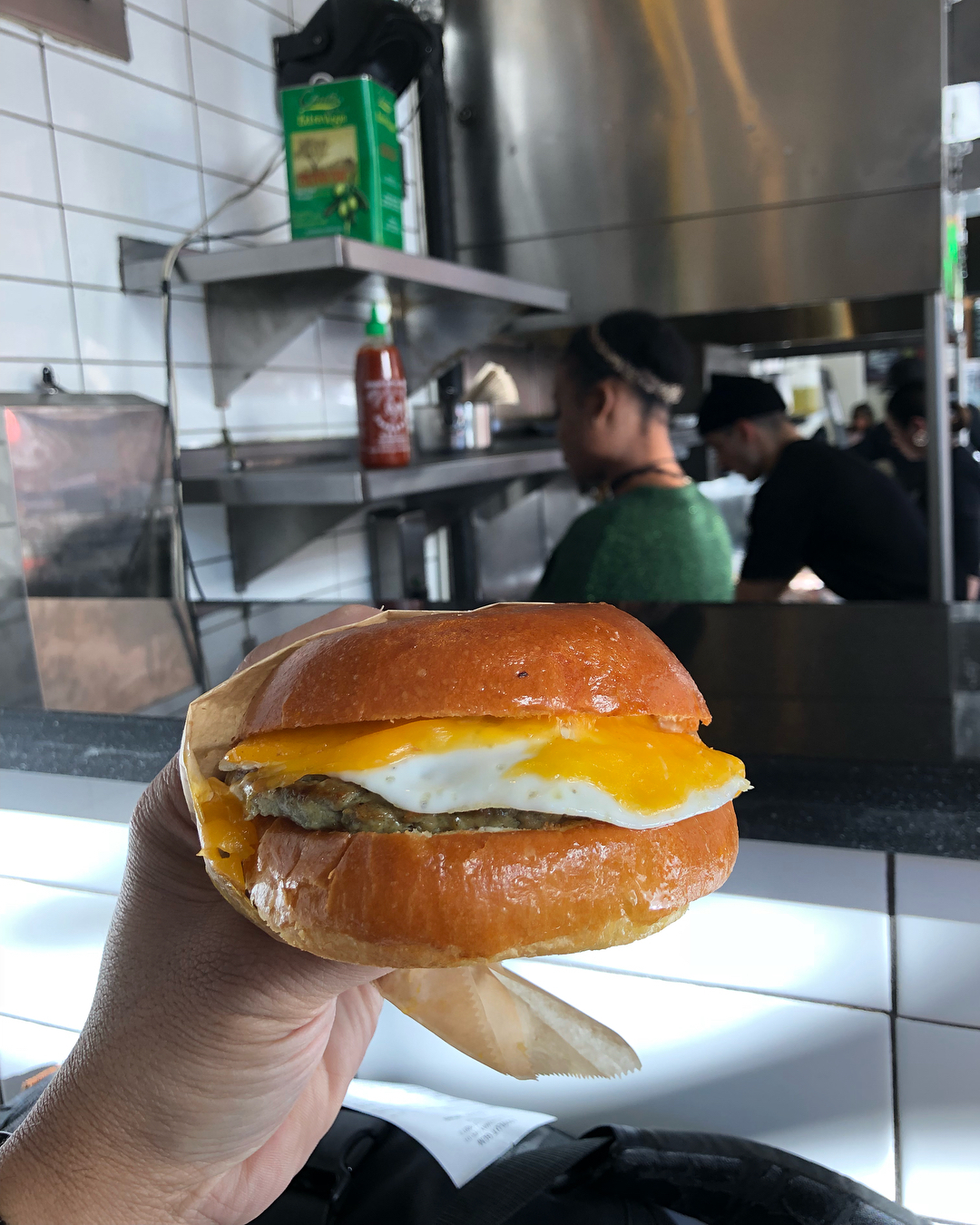 Sausage and egg sando  I love eggs