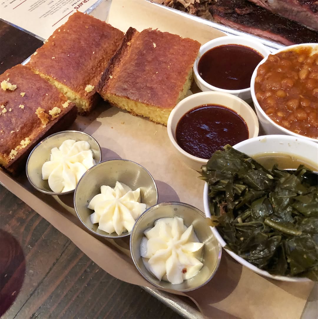 BBQ at  in  we had pork ribs, moist beef brisket, beef rib ends, shredded por...