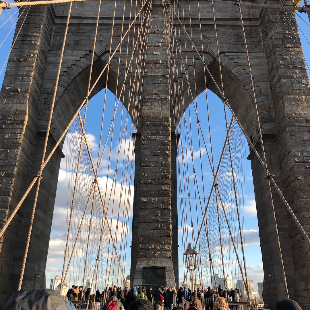 Freezing at the Brooklyn Bridge
