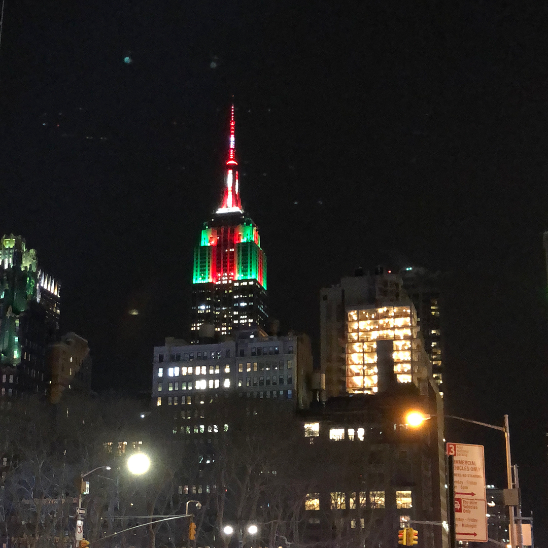 Stumbled across Bryant Park, with loads of ice skaters, on our way home to Br...