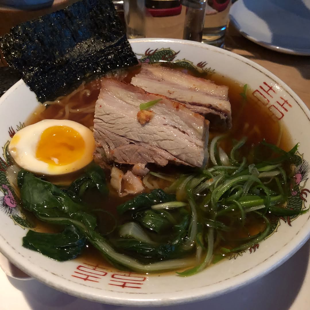 Yet another hot bowl of ramen noodle soup at  in Brooklyn