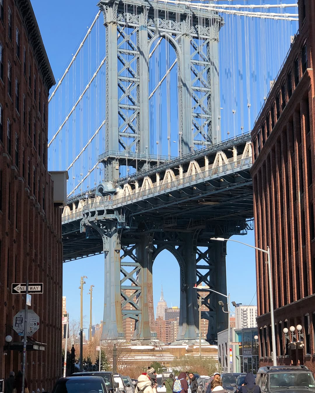 Iconic photo of the Manhattan Bridge from DUMBO Brooklyn