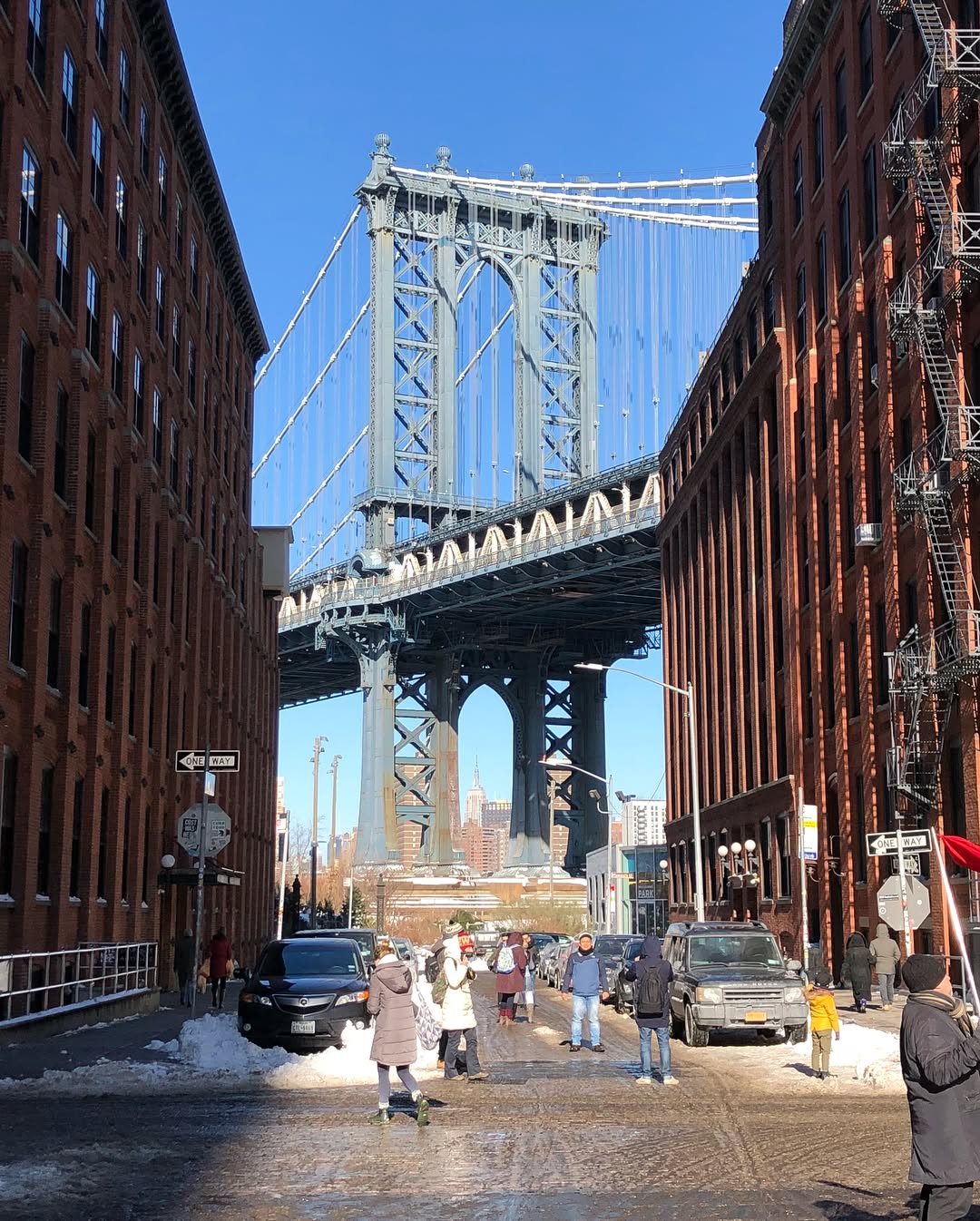 Iconic photo of the Manhattan Bridge from DUMBO Brooklyn