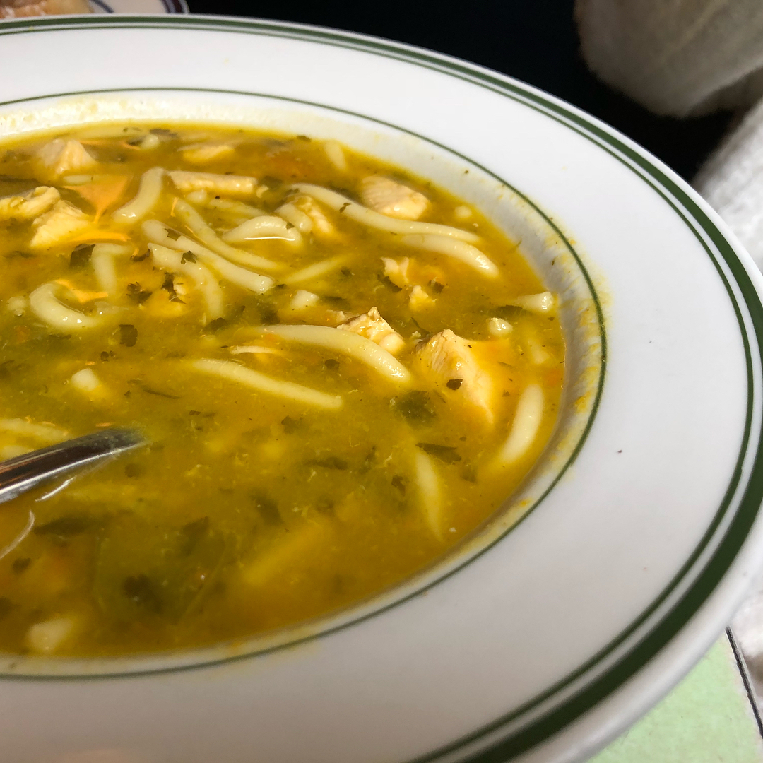 The Cuban sandwich  Also consumed Mexican Corn and Chicken Noodle Soup