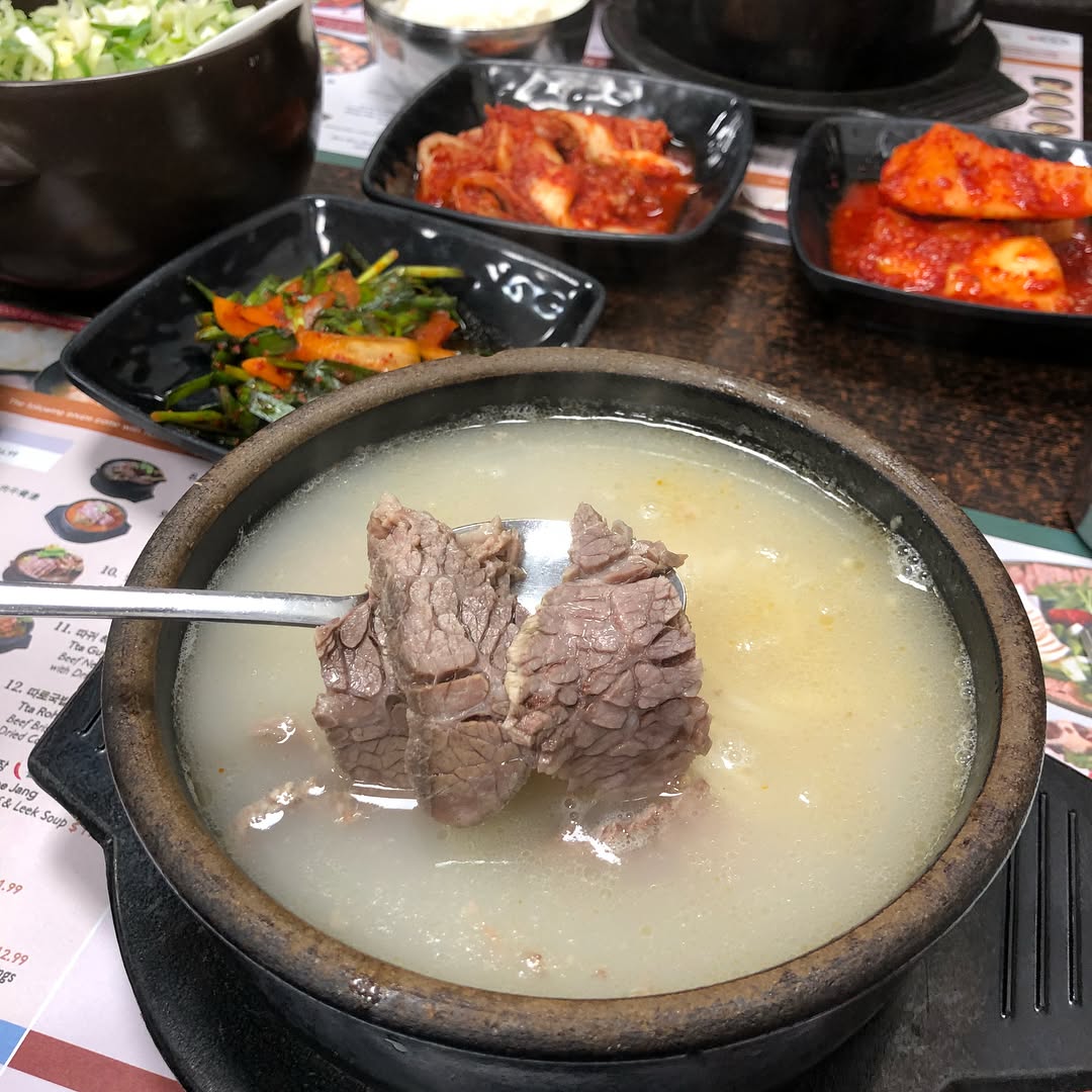 Hot soup on a chilly January evening, yet sunny during the day