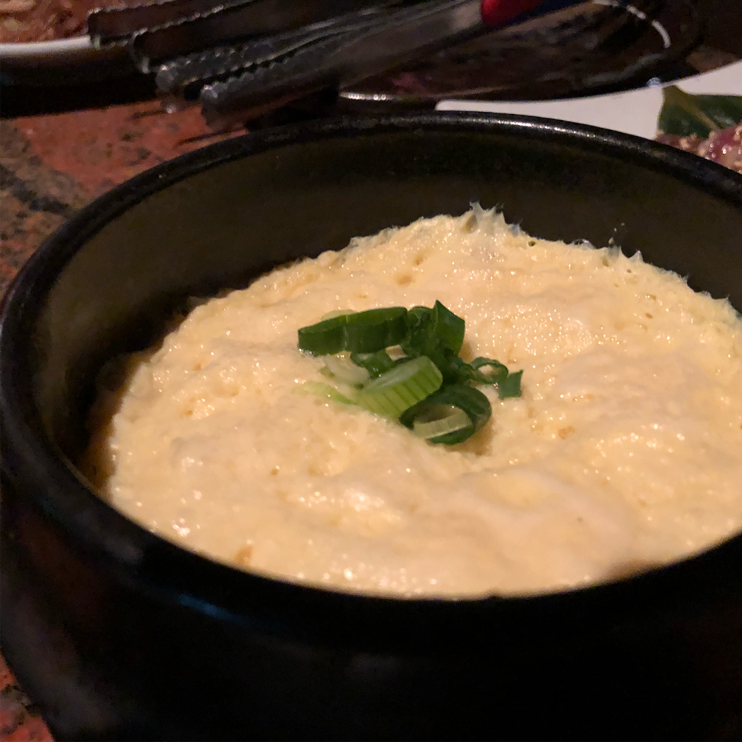 Korean Dinner at Genwa Korean BBQ  in Beverly Hills we had chapchae, kimchi p...