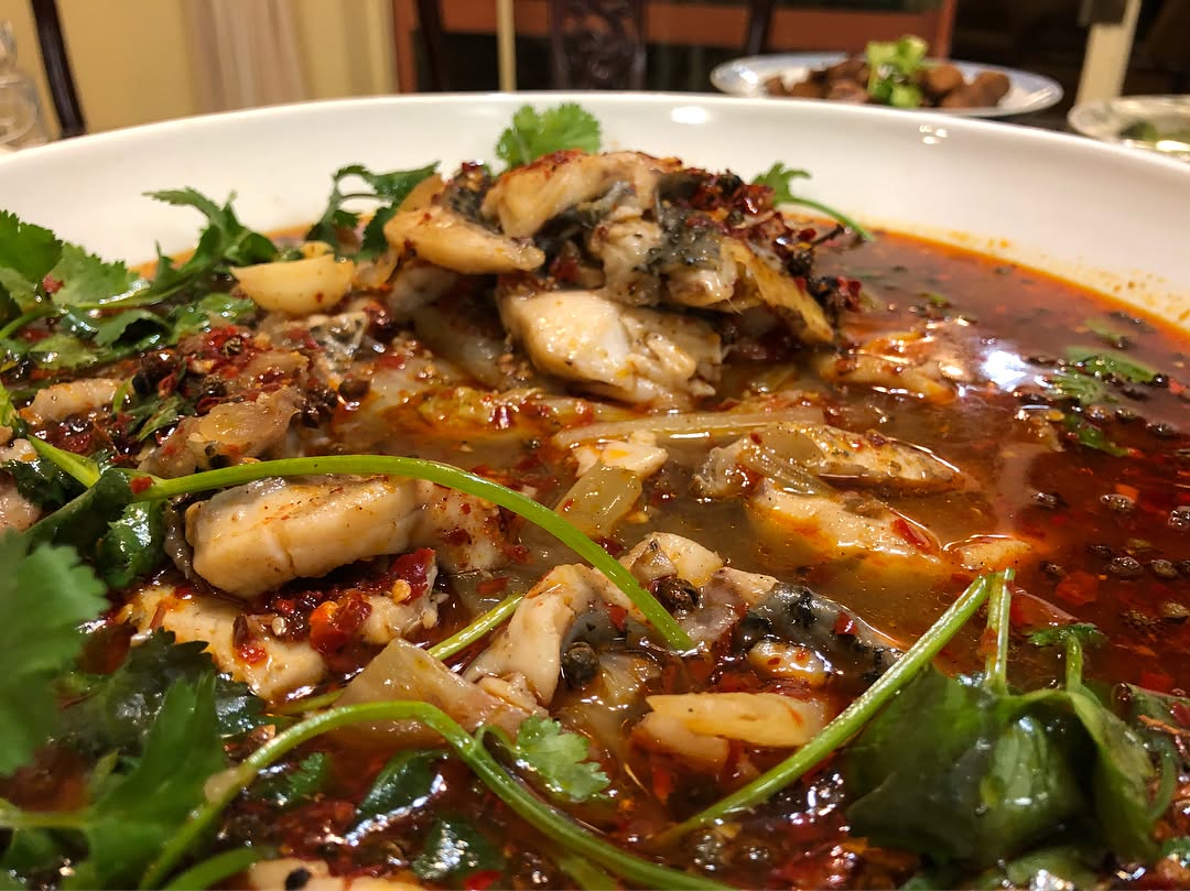 Homemade Sichuan water boiled fish 四川水煮魚