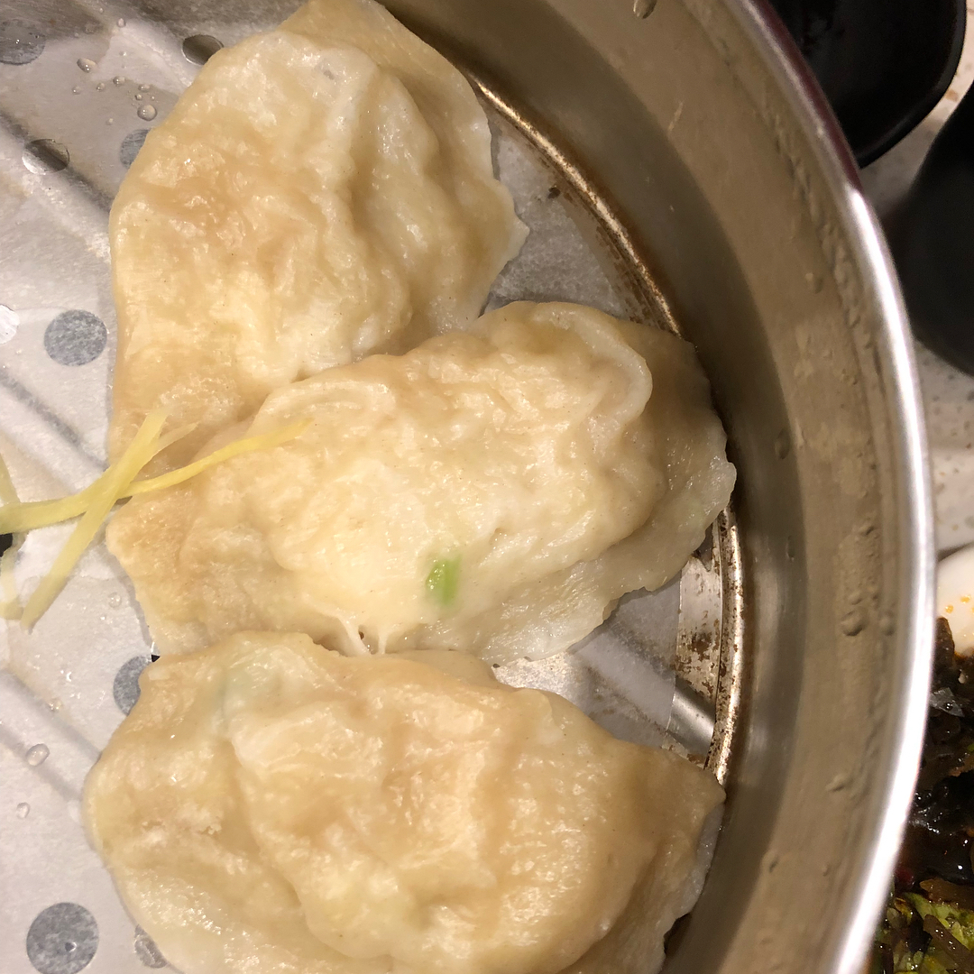 Noodles and dumplings with the fam at Luscious Dumplings in Monrovia