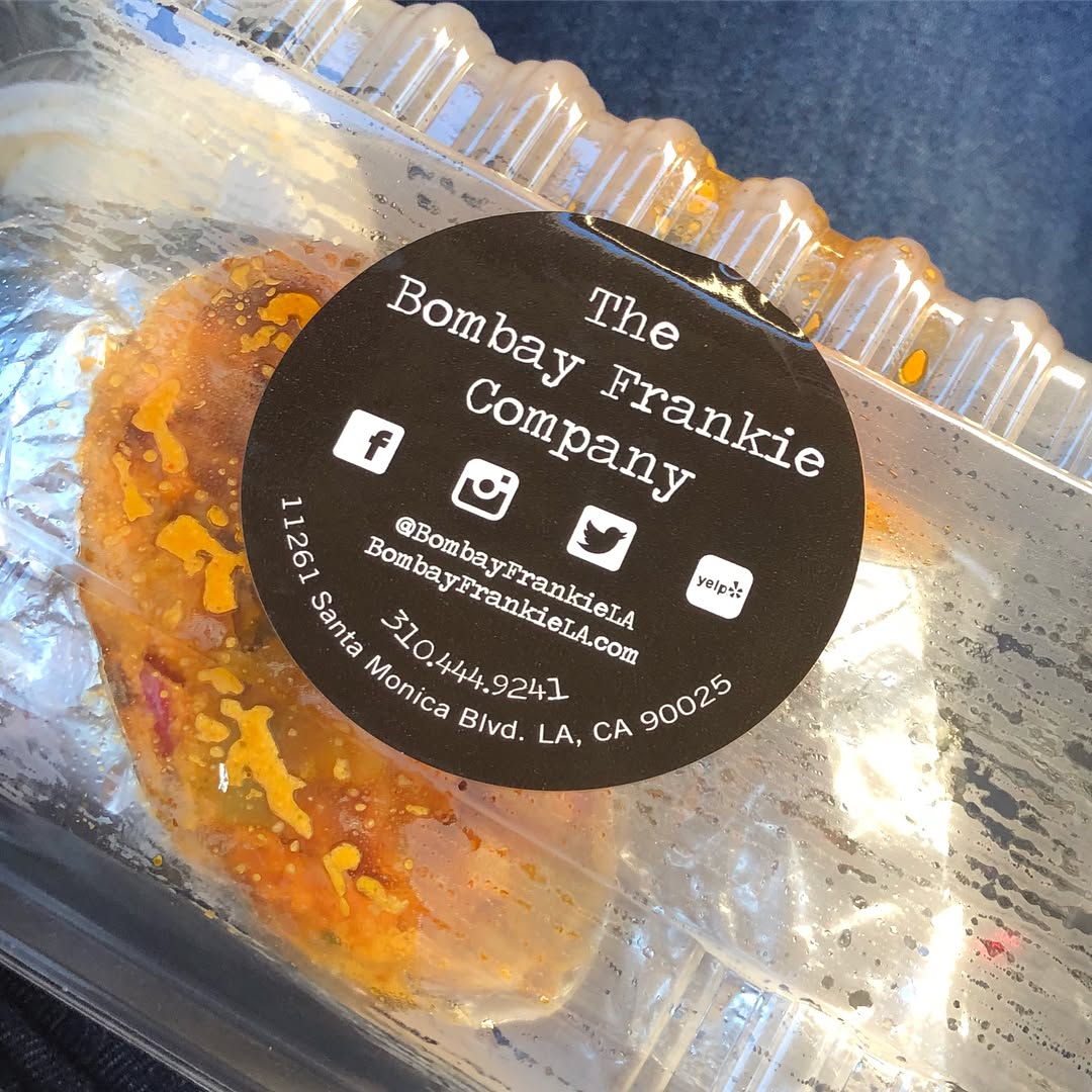 Tandoori Chicken Burrito from the Bombay Frankie Company at a Chevron Station