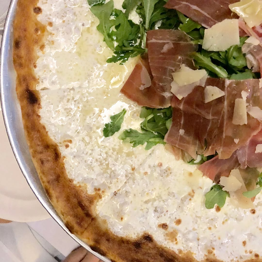 Pizza with friends at Enoteca on Court, in Carroll Gardens Brooklyn