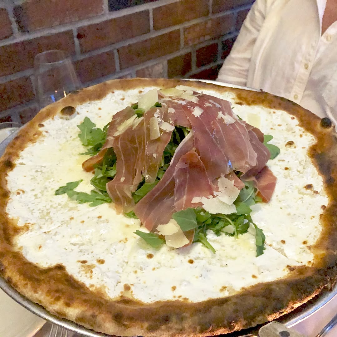 Pizza with friends at Enoteca on Court, in Carroll Gardens Brooklyn