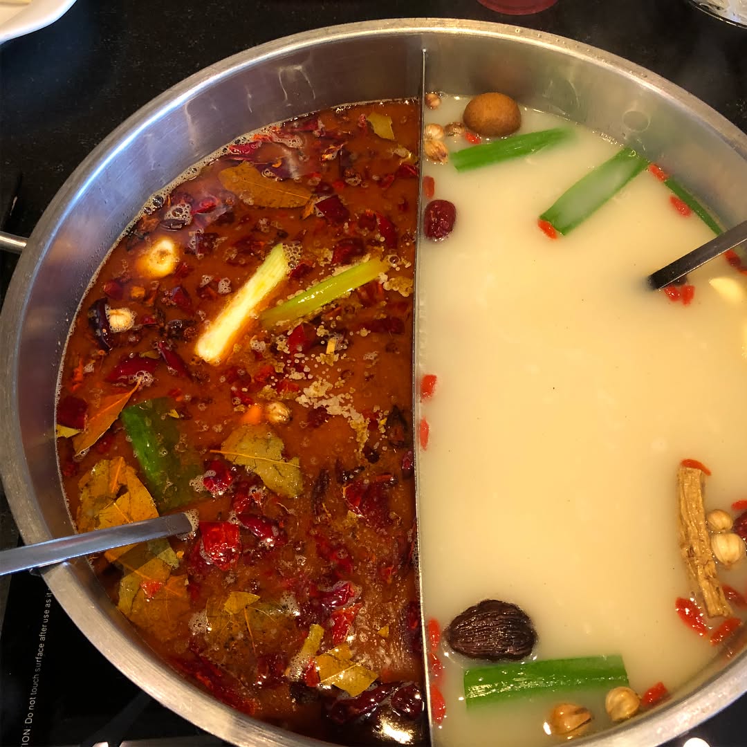 Hot Pot lunch at Little Sheep in old town Pasadena