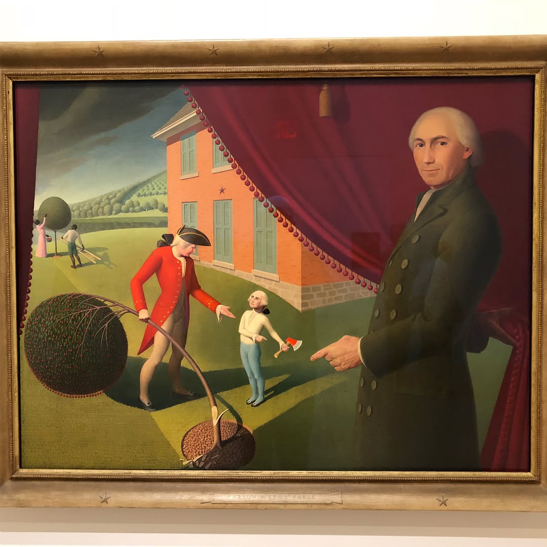 Grant Wood’s American Gothic at the Whitney Museum of American Art