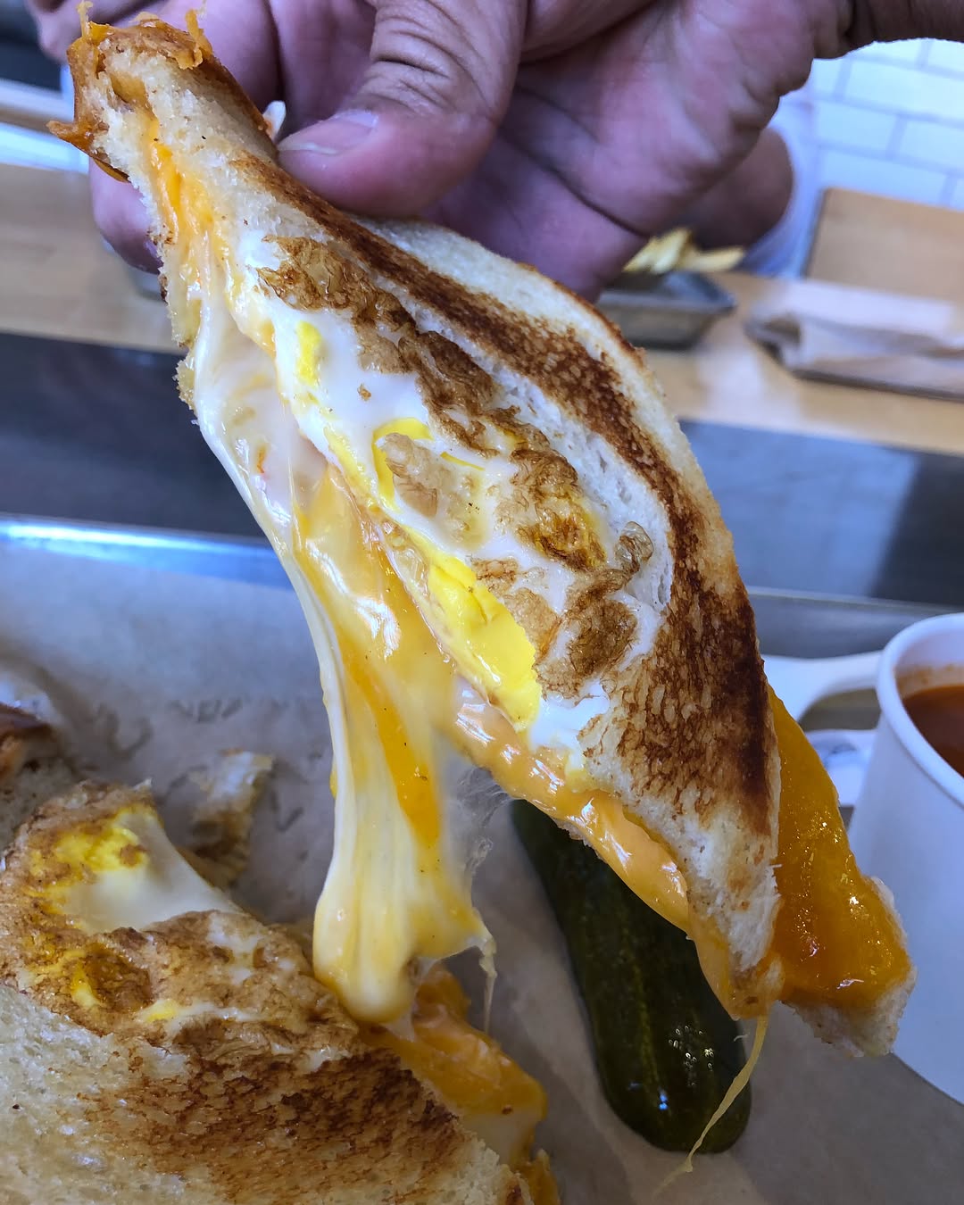 Grilled Cheese Sandwich lunch with co-workers at The Melt, Irvine Spectrum