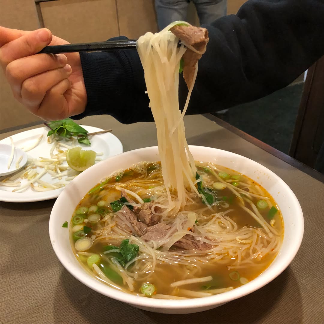 Pho and chicken curry