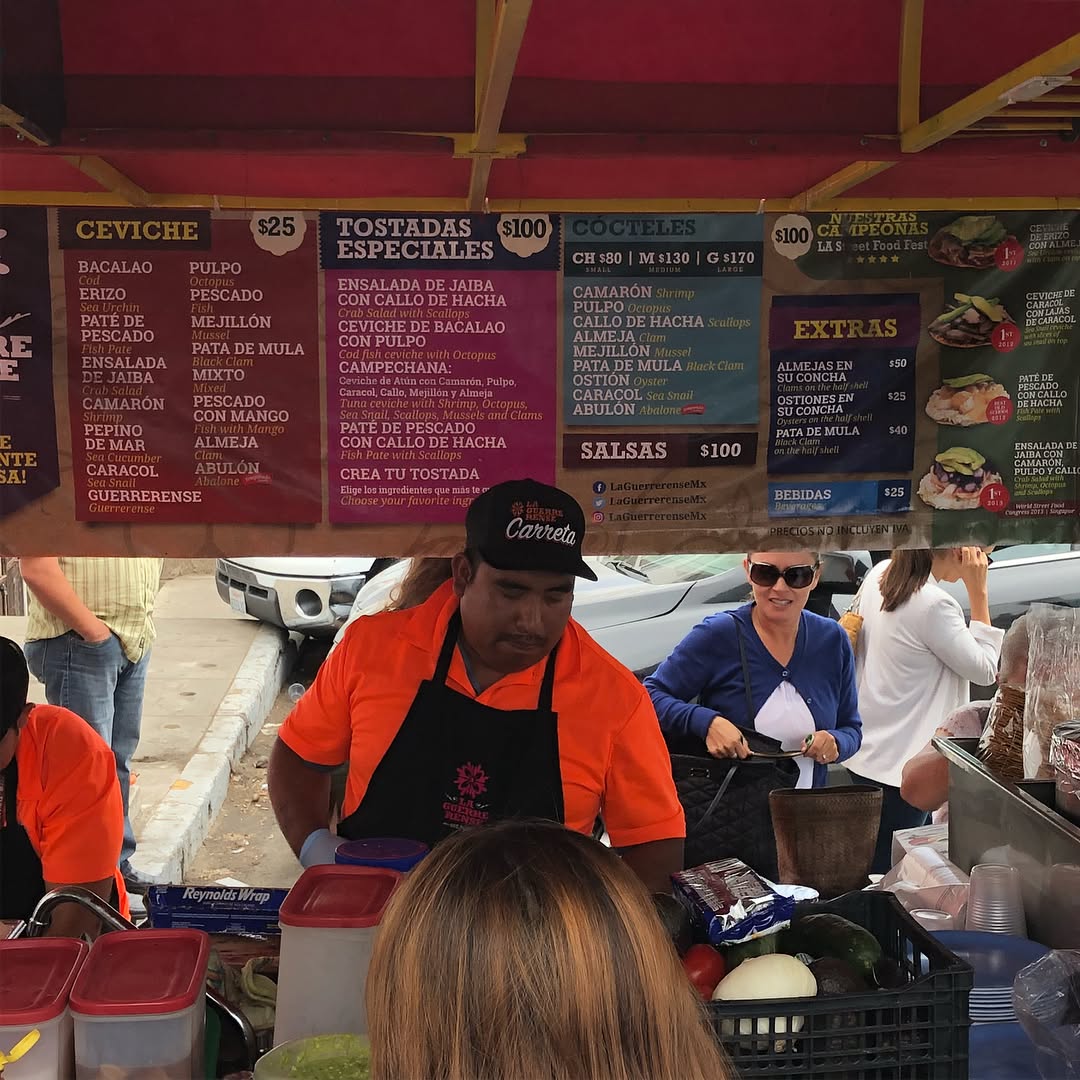 Amazing ceviche at La Guerrerense in Ensenada