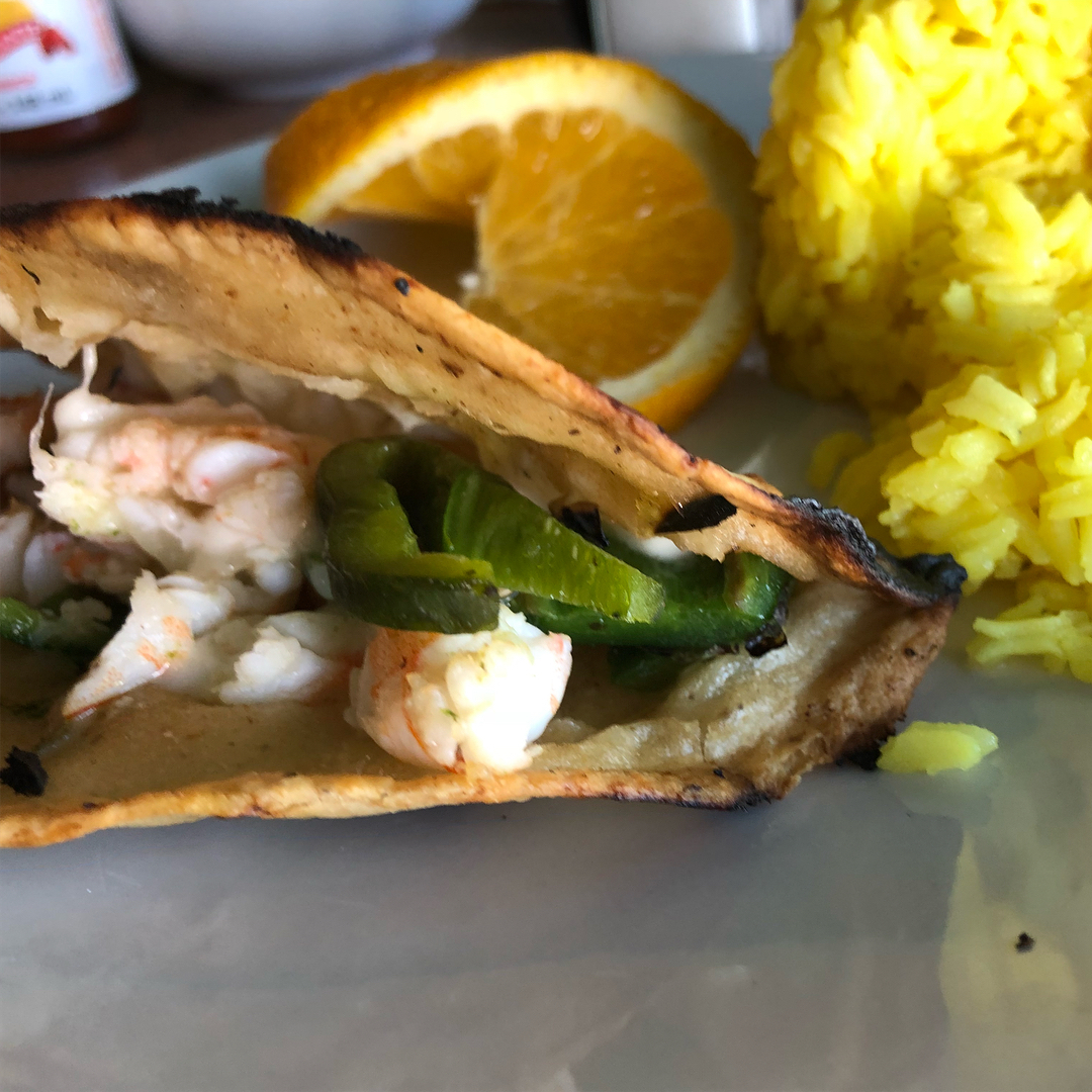 The best meal on our booze cruise in Ensenada, at Mahi Mahi