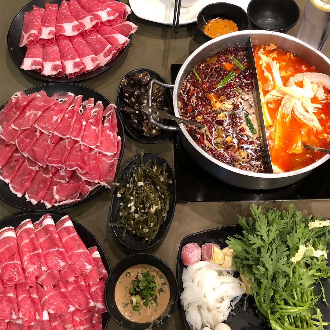Chinese hot pot at little sheep in San Gabriel