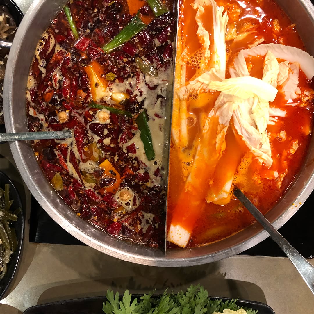 Chinese hot pot at little sheep in San Gabriel